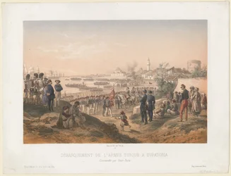 Lądowanie armii tureckiej pod Jewpatorią pod dowództwem Omera Paszy, 1855