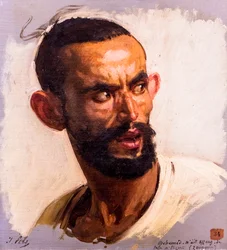 Głowa Kabyle, około 1861 (olej na płótnie)