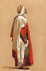 Studium mężczyzny w stroju orientalnym
