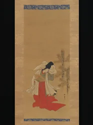 Kurtyzana-tancerka (Shirabyōshi) na Nowy Rok