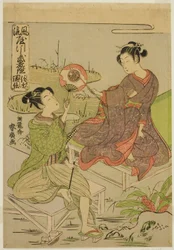 Shingen i Kenshin z serii „Lustra wojowników w modnych parodiach (Furyu yatsushi musha kagami)”