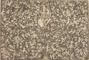 Panel ozdobny z dwoma kochankami