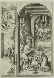Chrystus umywa nogi apostołom