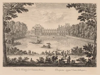 Widok na staw Fontainebleau
