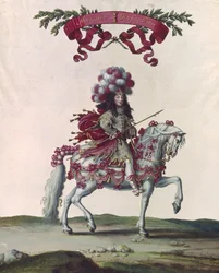 Filip I (1640-1701) Książę Orleanu jako król Persji, część karuzeli podarowanej przez Ludwika XIV (1638-1715) przed Tuileries, 5 czerwca 1662