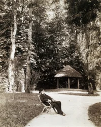 Giuseppe Verdi w ogrodzie Villa Verdi, Sant