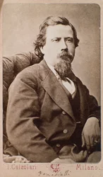 Portret Amilcare Ponchielli (1834-1885) włoskiego kompozytora