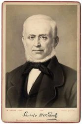 Portret Saverio Mercadante (1795-1870), włoskiego kompozytora.