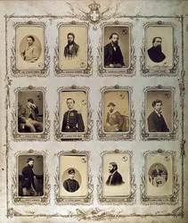 Risorgimento: portrety Tysiąca (lub Czerwonych Koszul), który uczestniczył w wyprawie Giuseppe Garibaldiego. 1860-1861 Studio Pavia Geny. Museo del Risorgimento w Rzymie
