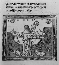Obserwacja gwiazd przez astronomów, z Introducttorium in astronomiam, opublikowane w Wenecji 1506