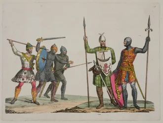 Wojownicy anglosascy, tablica 14 z Historii narodów