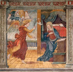 Anonimowy fresk z końca XV wieku Camerino, Monastero di Santa Chiara