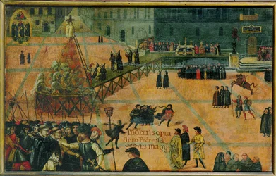 Autodafe Girolamo Savonaroli