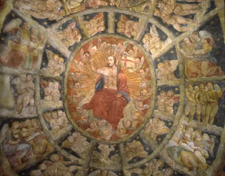 Sufit Sanktuarium Filippy Mareri, Borgo San Pietro, Włochy