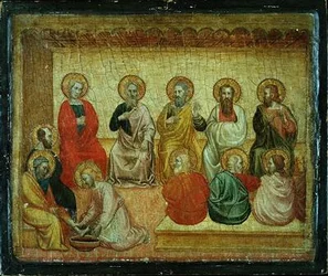 Chrystus umywający nogi uczniom, Arezzo, ok. 1390 r.