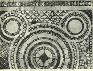 Fragment posadzki bazyliki San Giovanni in Laterano, Rzym (mozaika)
