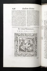 Emblemat 152, In Human Life, z Emblemata Andrei Alciato, Padwa, Petro Paulo Tozzi