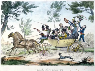 Wyprawa do Testaccio pod Rzymem w caratelli, ok.1830