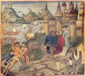 Faksymile Szkoły Salerno, z Kanonu Medycyny Awicenny (Ibn Sina) (980-1037)