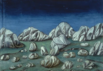 Fol.120r Koniec świata i Sąd Ostateczny: Ziemia się otwiera (welum)