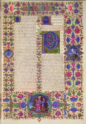 Fol.207r Drugi List św. Pawła do Tesaloniczan, z Biblii Borso d