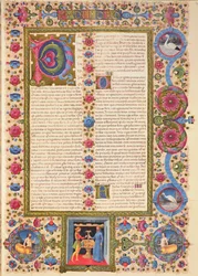 Fol.208r List św. Pawła do Tymoteusza, z Biblii Borso d