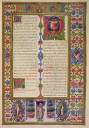 Fol.211r List św. Pawła do Filemona, z Biblii Borso d