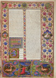 Fol.56r Otwarcie do Księgi Ezechiela, z Biblii Borso d