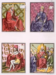 Cztery postacie z historii Świętego Cesarstwa Rzymskiego, ok.1820-30s