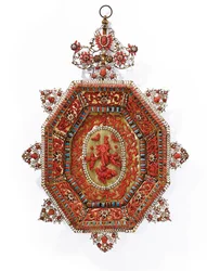 Rama przedstawiająca Wniebowstąpienie Marii Panny, Trapani, I poł. XVII w.