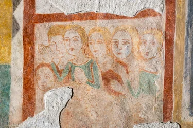 Fresk - grupa wiernych