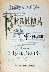 Frontyspis baletu Brahma autorstwa Monplaisira i dell