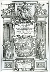 Frontyspis do Czterech ksiąg architektury autorstwa Andrei Palladio, 1570