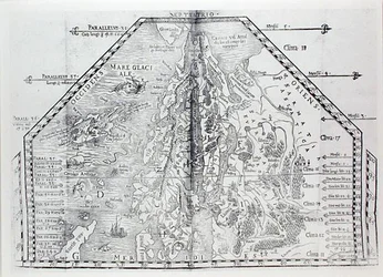 Mapa Skandynawii z atlasu Olausa Magnusa