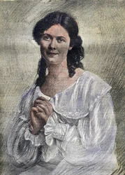 Panna Duncan (Isadora), amerykańska tancerka pochodzenia irlandzkiego (1877-1927) - w "La Tribuna illustrata"