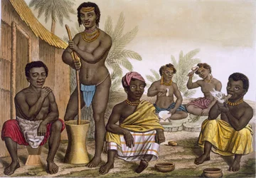 Rdzenni mieszkańcy plemienia Muchicongo, niedaleko Luandy, Kongo, tom II, c1820-3