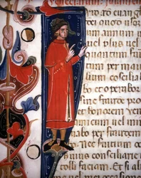 Urzędnik Wenecji, rękopis 1344. Biblioteca Marciana. Wenecja