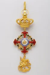 Order Świętego Jerzego z Reunion: insygnia należące do władców Domu Królewskiego (1800-1850)