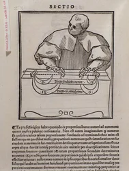 Strona z Musica theorica autorstwa Lodovico Foglianiego (1475?-1542) (lub Ludovico Folianiego) teoretyka muzyki