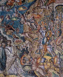 Panel z mozaiką, nawa główna, Bazylika Santa Maria Maggiore, Rzym, Włochy, V wiek