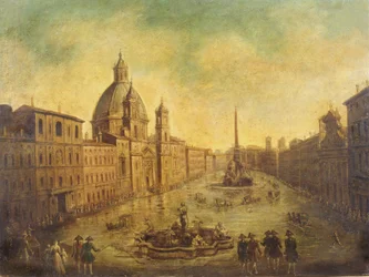 Zalany Piazza Navona
