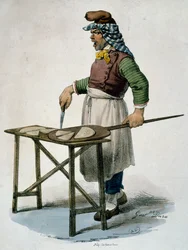 Pizzeria, ok. 1820, grawer, Włochy