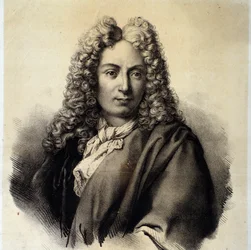 Portret Arcangelo Corelli (1653-1713) włoskiego kompozytora i skrzypka