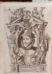 Portret Cesare Blacka zwanego Il Trombone (1536-1604), włoskiego tancerza