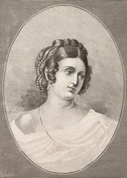 Portret Costanzy Montiego (1792-1840), włoskiego poety, rycina Centenari z L