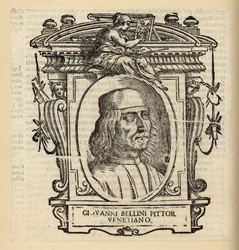 Portret Giovanniego Belliniego, włoskiego malarza renesansowego z Wenecji, ok. 1430-1516