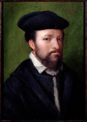 Portret dżentelmena, Północne Włochy, poł. XVI w. (panel)