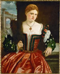 Portret młodej damy (obraz na płótnie)
