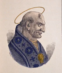 Portret papieża Adeodata II lub Dieudonne (672-676)