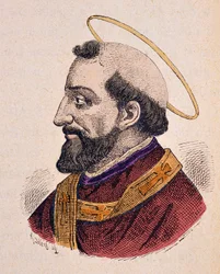Portret papieża Aleksandra (Aleksander lub Alessandro I) Ier (105-115)